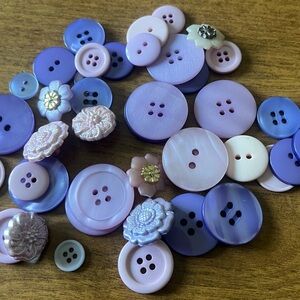 Lot of various buttons sewing